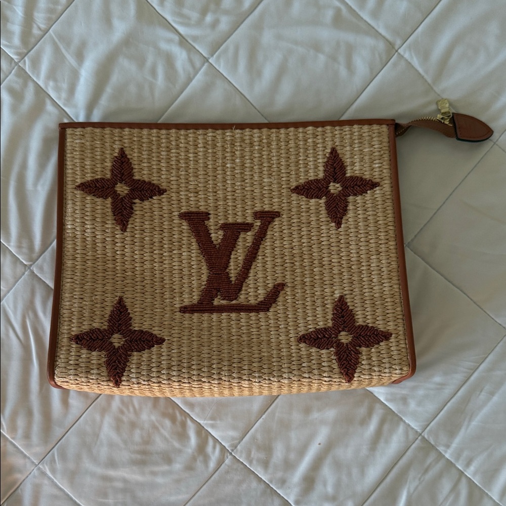 Louis Vuitton Giant Raffia Toiletry 26 Tan